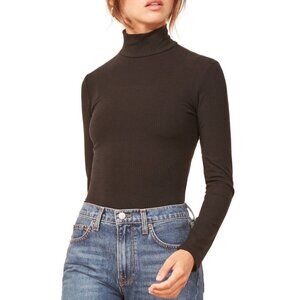 Reformation Eve Ribbed Mock Turtleneck